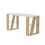 Hanah Home Mesa de Estudio Blanco y Roble